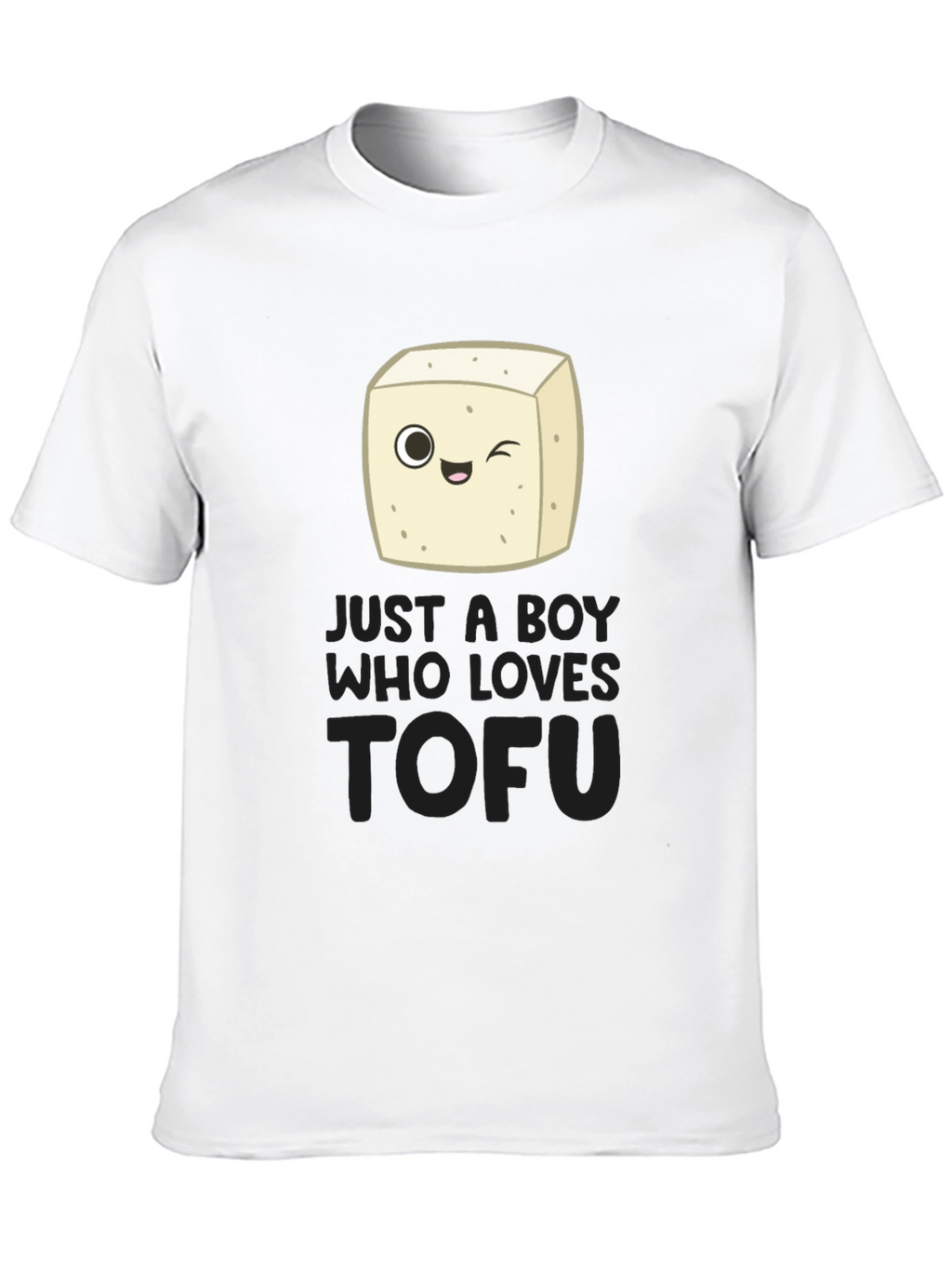 Just a Boy Who Loves Tofu Funny Vegan T-Shirt