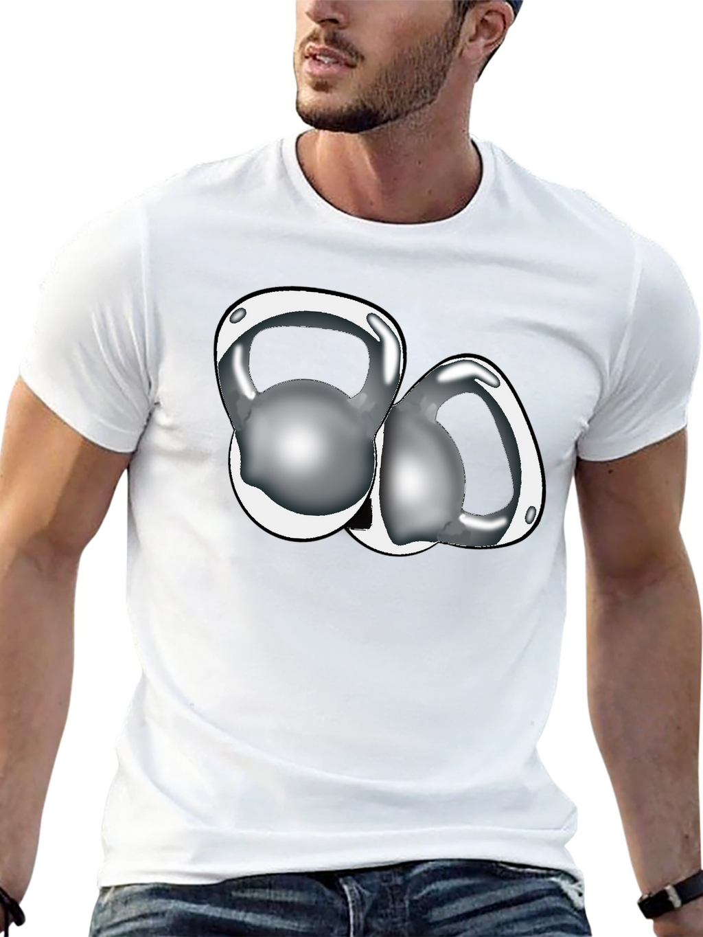 Kettlebell Graphic Black T-Shirt