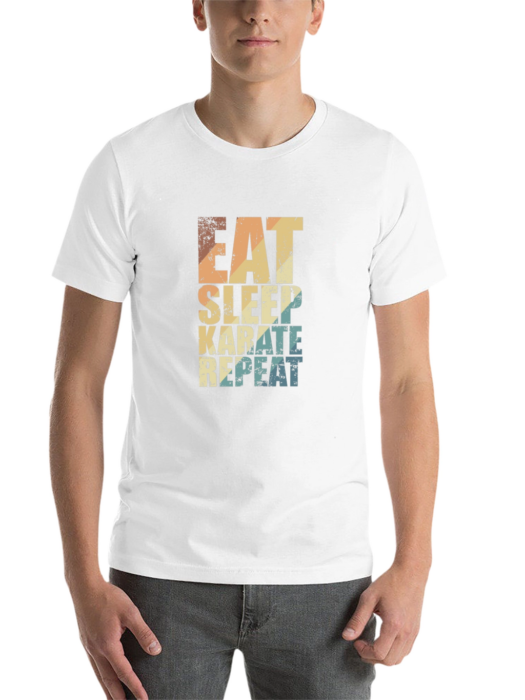 Eat Sleep Karate Repeat Graphic Tee
