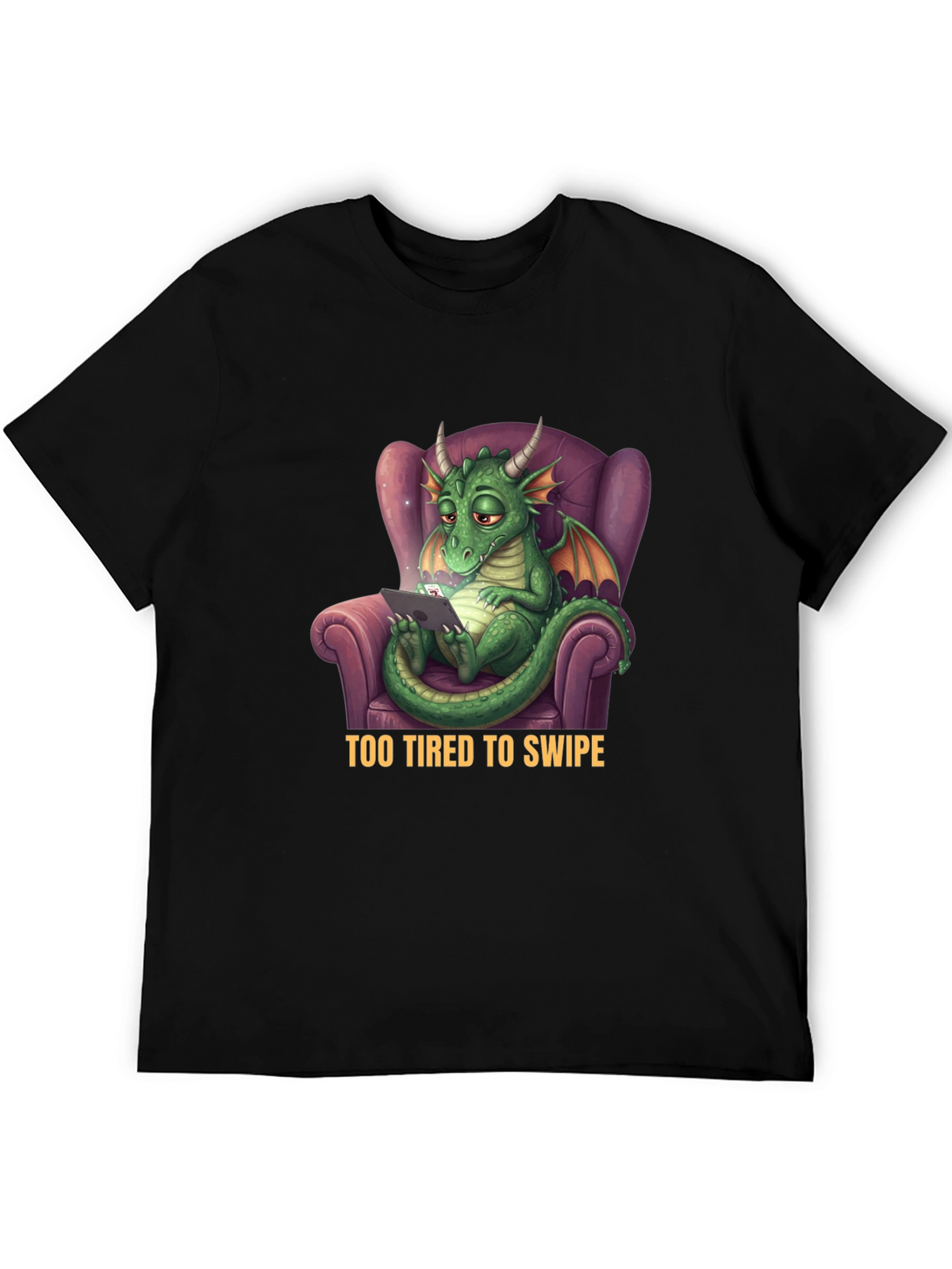 Tired Dragon T-Shirt - Funny Graphic Tee