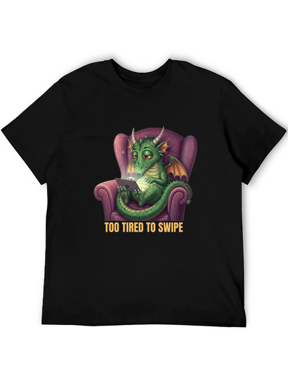 Tired Dragon T-Shirt - Funny Graphic Tee