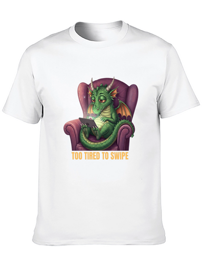 Tired Dragon T-Shirt - Funny Graphic Tee