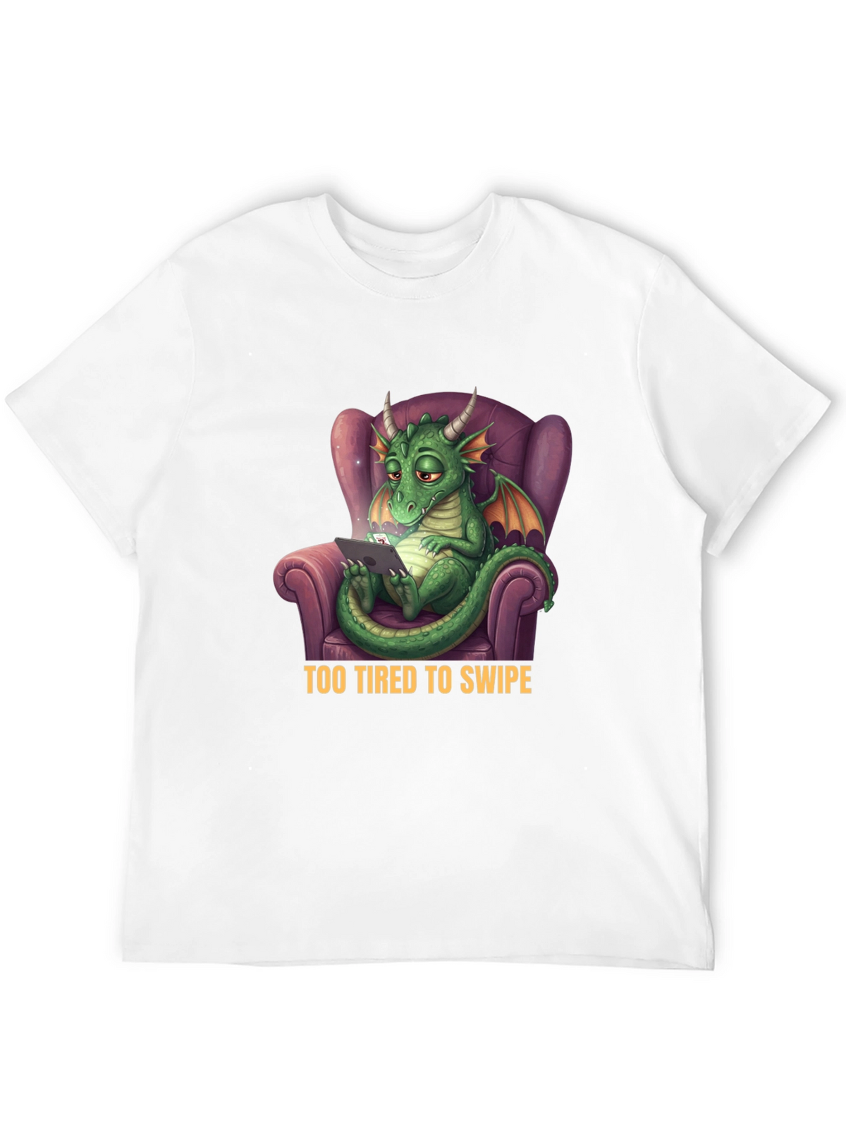 Tired Dragon T-Shirt - Funny Graphic Tee