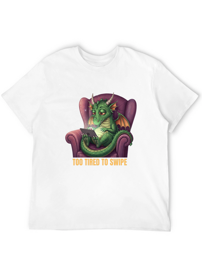 Tired Dragon T-Shirt - Funny Graphic Tee