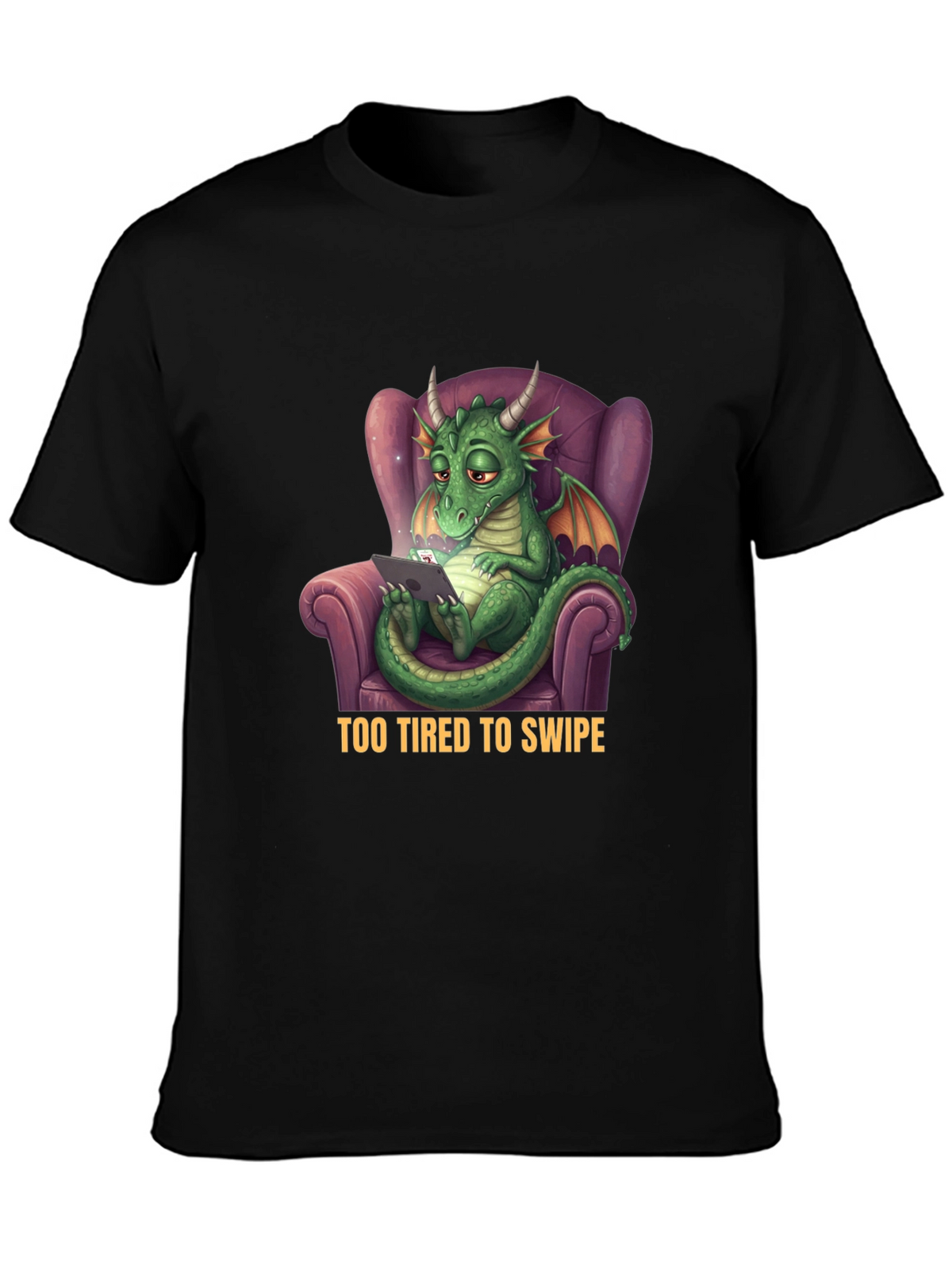 Tired Dragon T-Shirt - Funny Graphic Tee
