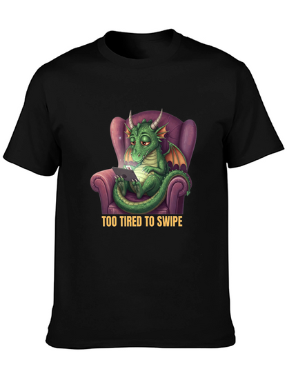 Tired Dragon T-Shirt - Funny Graphic Tee