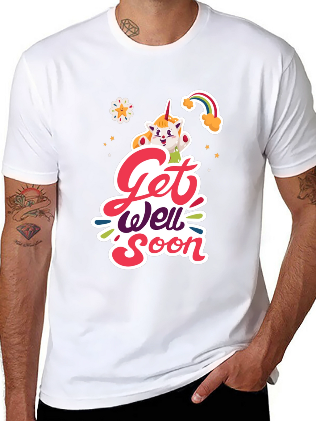 Get Well Soon Unicorn Graphic Tee