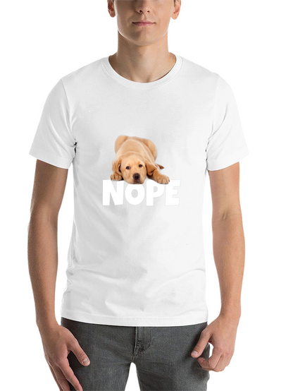 Nope Dog T-Shirt - Funny Graphic Tee