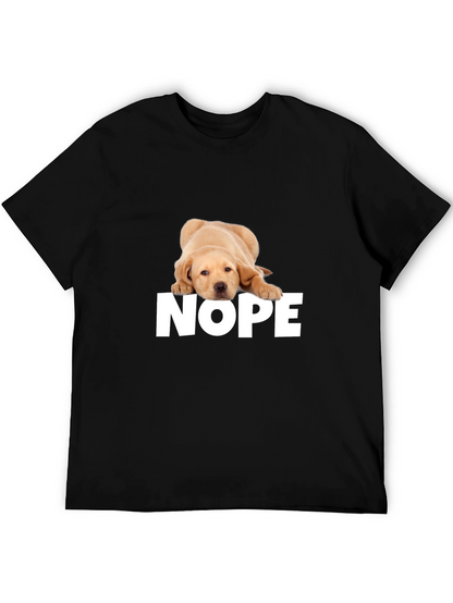 Nope Dog T-Shirt - Funny Graphic Tee
