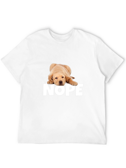 Nope Dog T-Shirt - Funny Graphic Tee