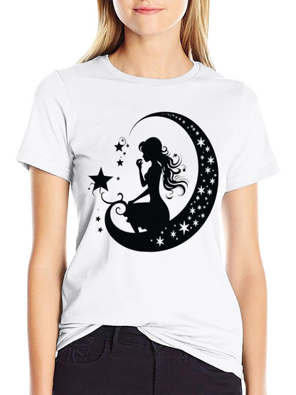 Moon Goddess Black T-Shirt