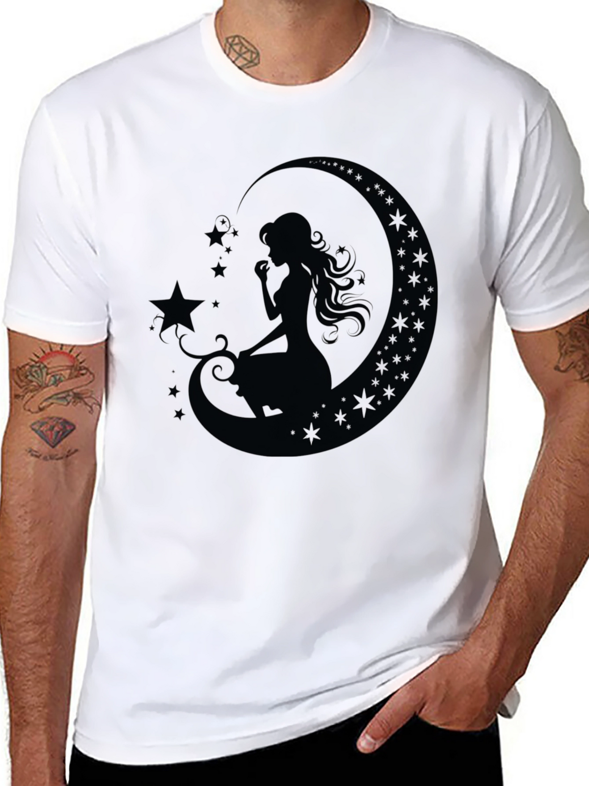 Moon Goddess Black T-Shirt