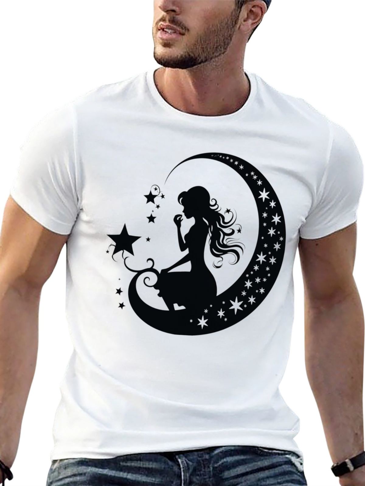Moon Goddess Black T-Shirt