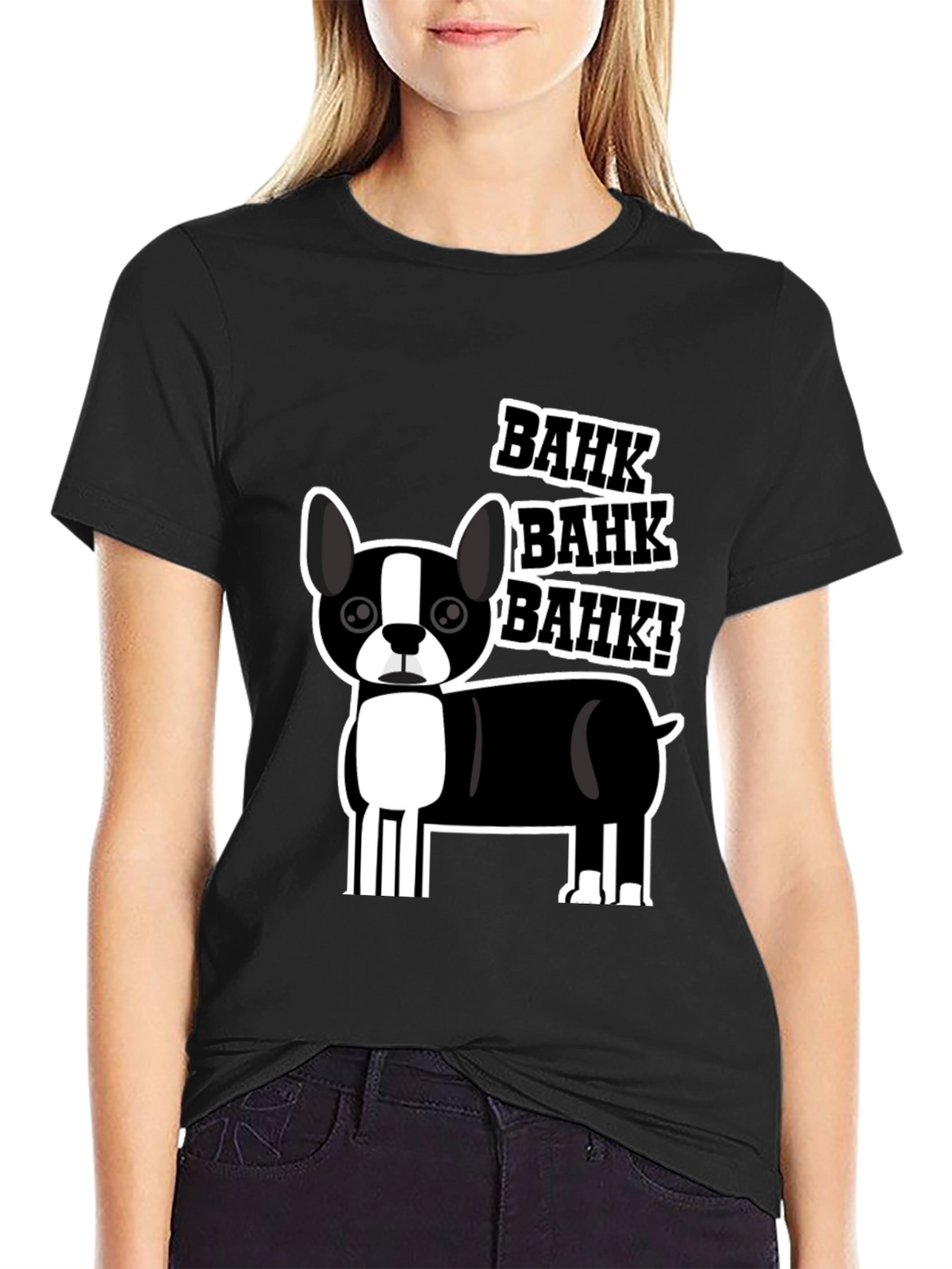 Bahk Dog Graphic Tee - Black