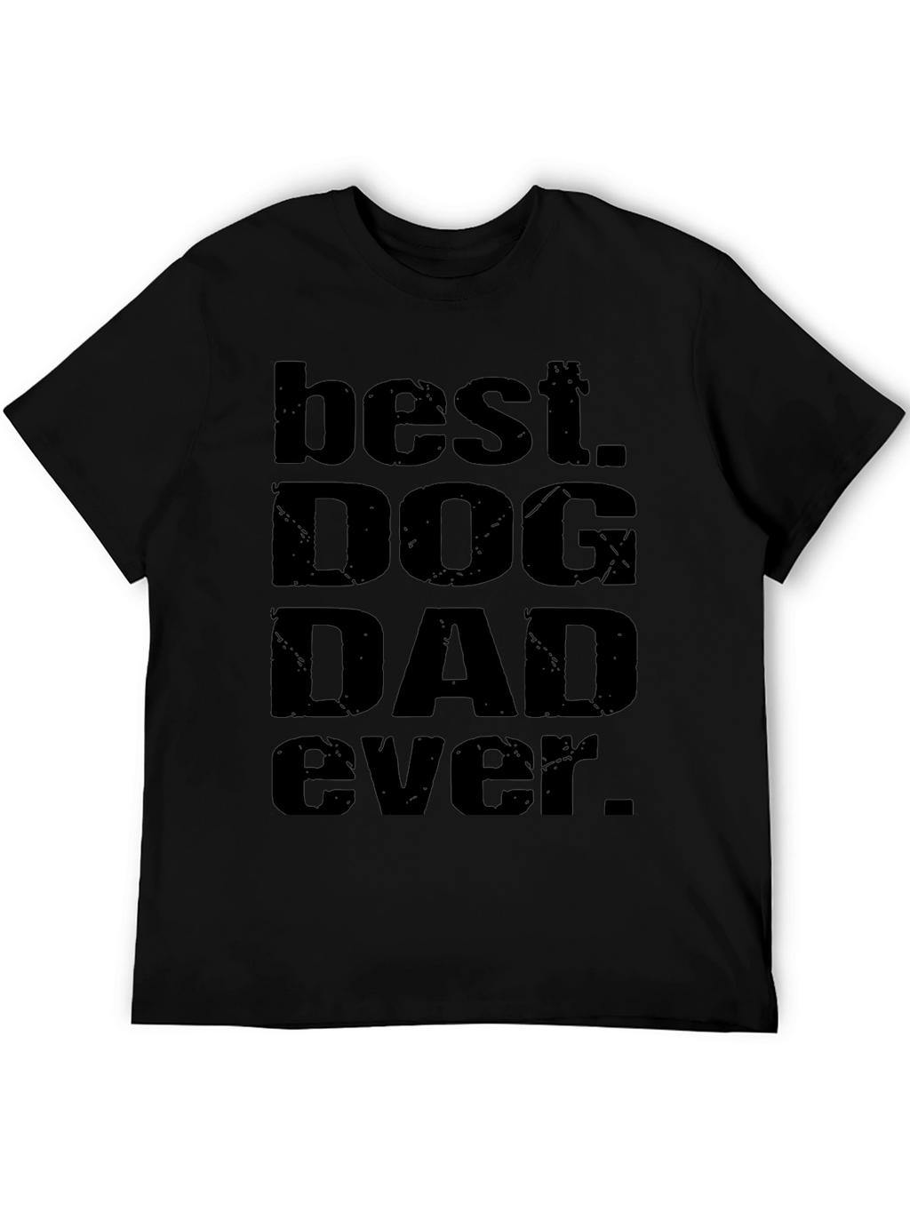 Best Dog Dad Ever Black T-Shirt