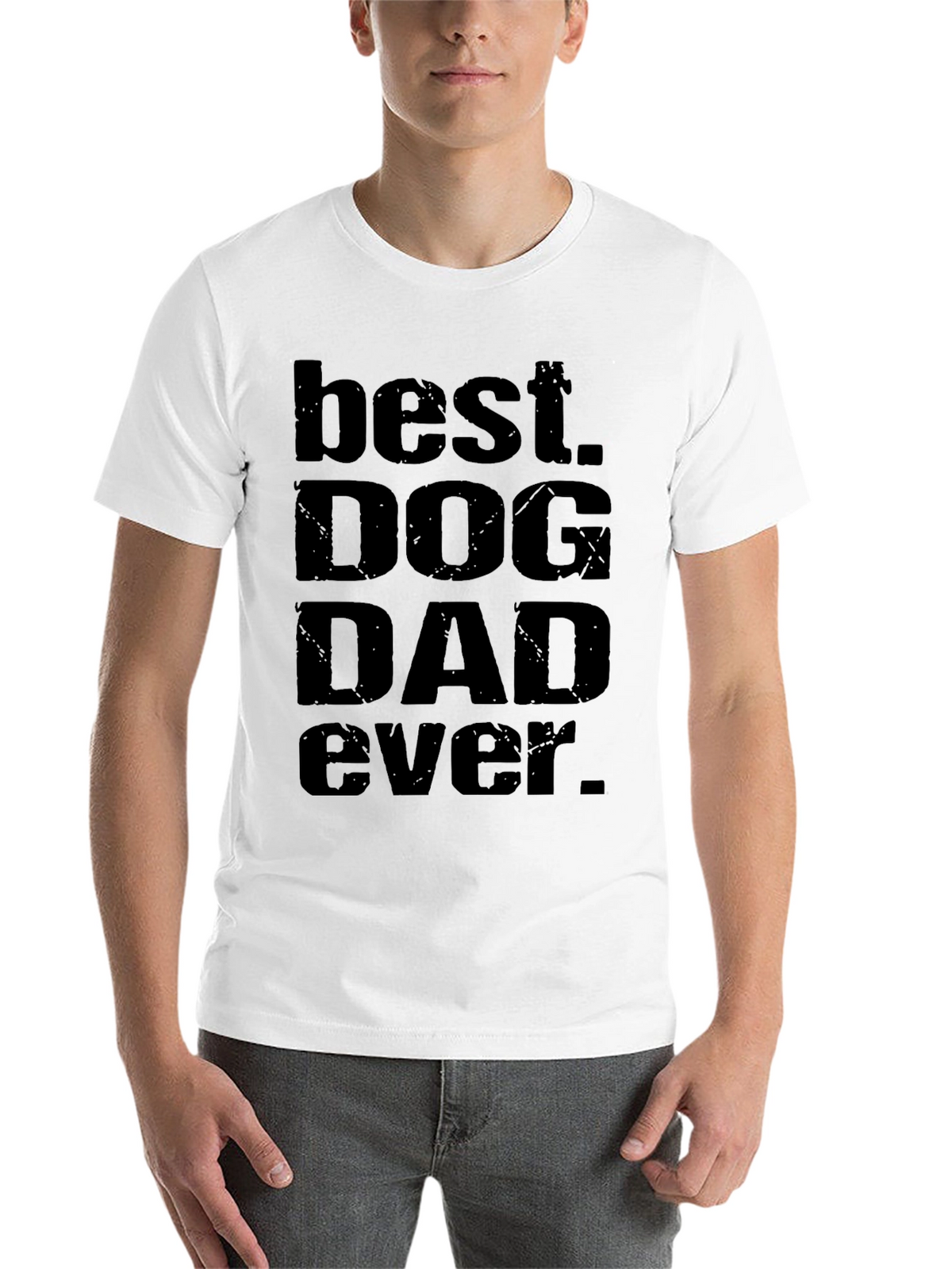 Best Dog Dad Ever Black T-Shirt