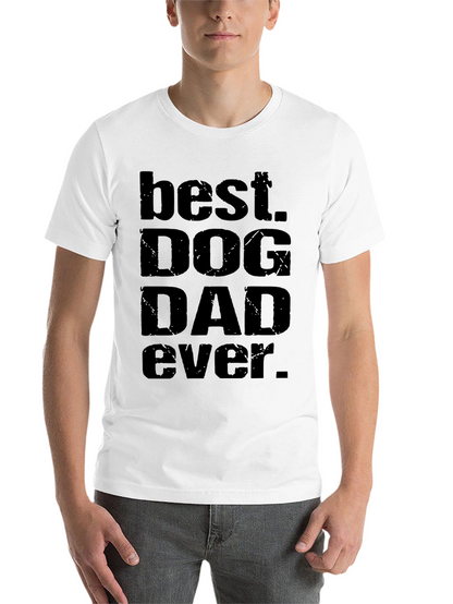 Best Dog Dad Ever Black T-Shirt