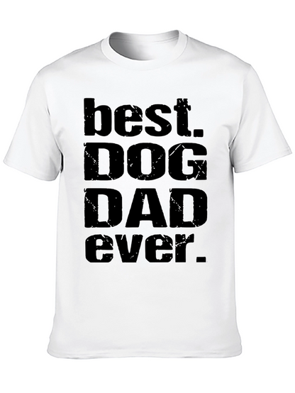 Best Dog Dad Ever Black T-Shirt