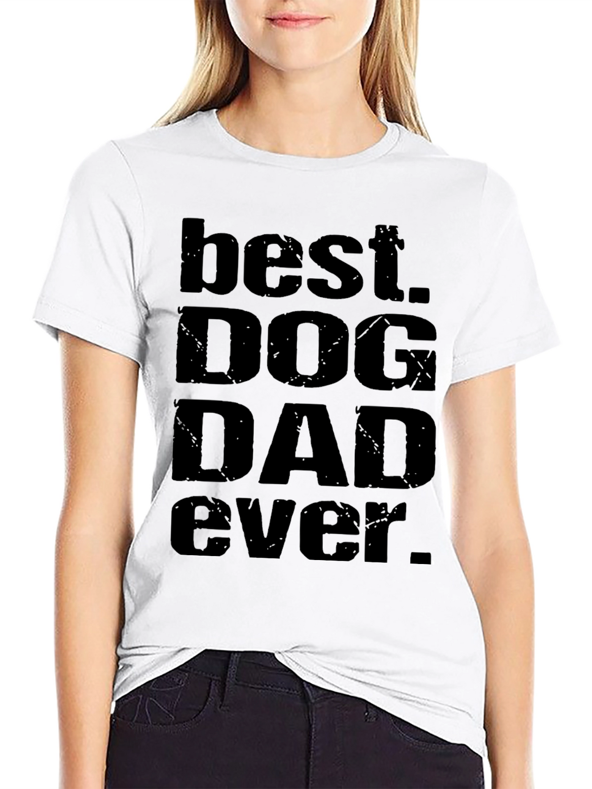 Best Dog Dad Ever Black T-Shirt