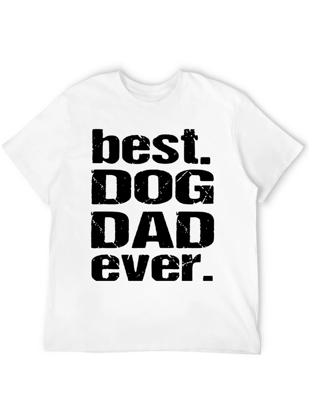 Best Dog Dad Ever Black T-Shirt