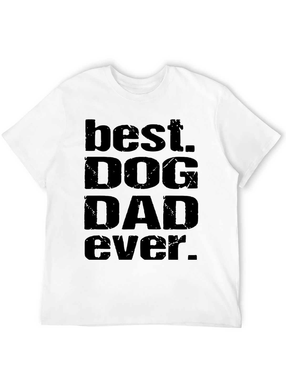 Best Dog Dad Ever Black T-Shirt
