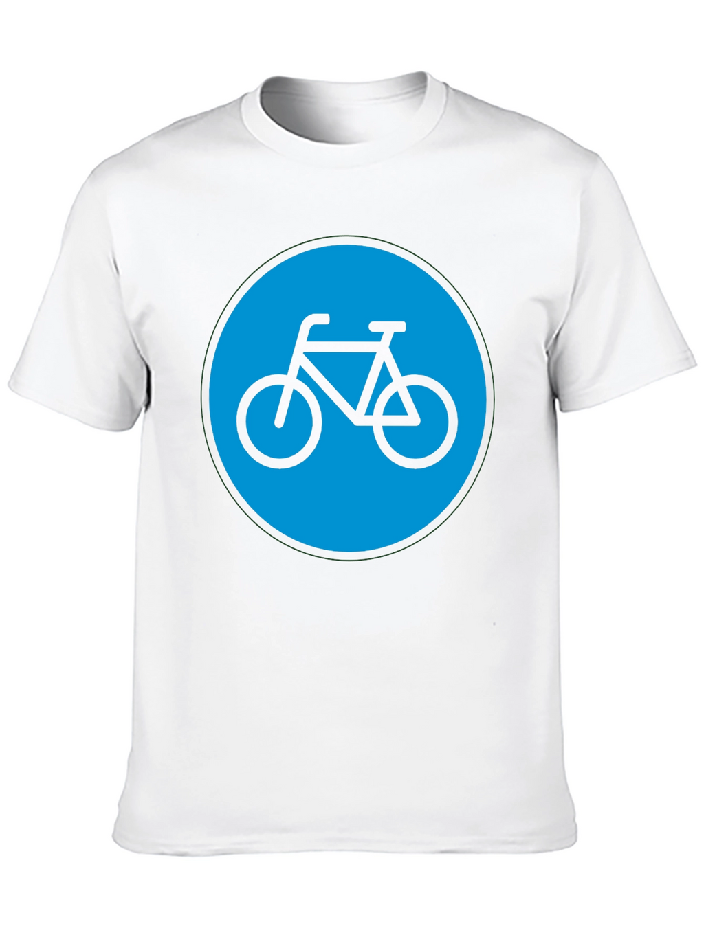 Bike Graphic T-Shirt - Black Cotton Blend Casual Tee