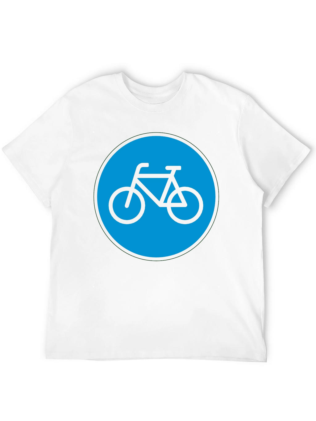 Bike Graphic T-Shirt - Black Cotton Blend Casual Tee
