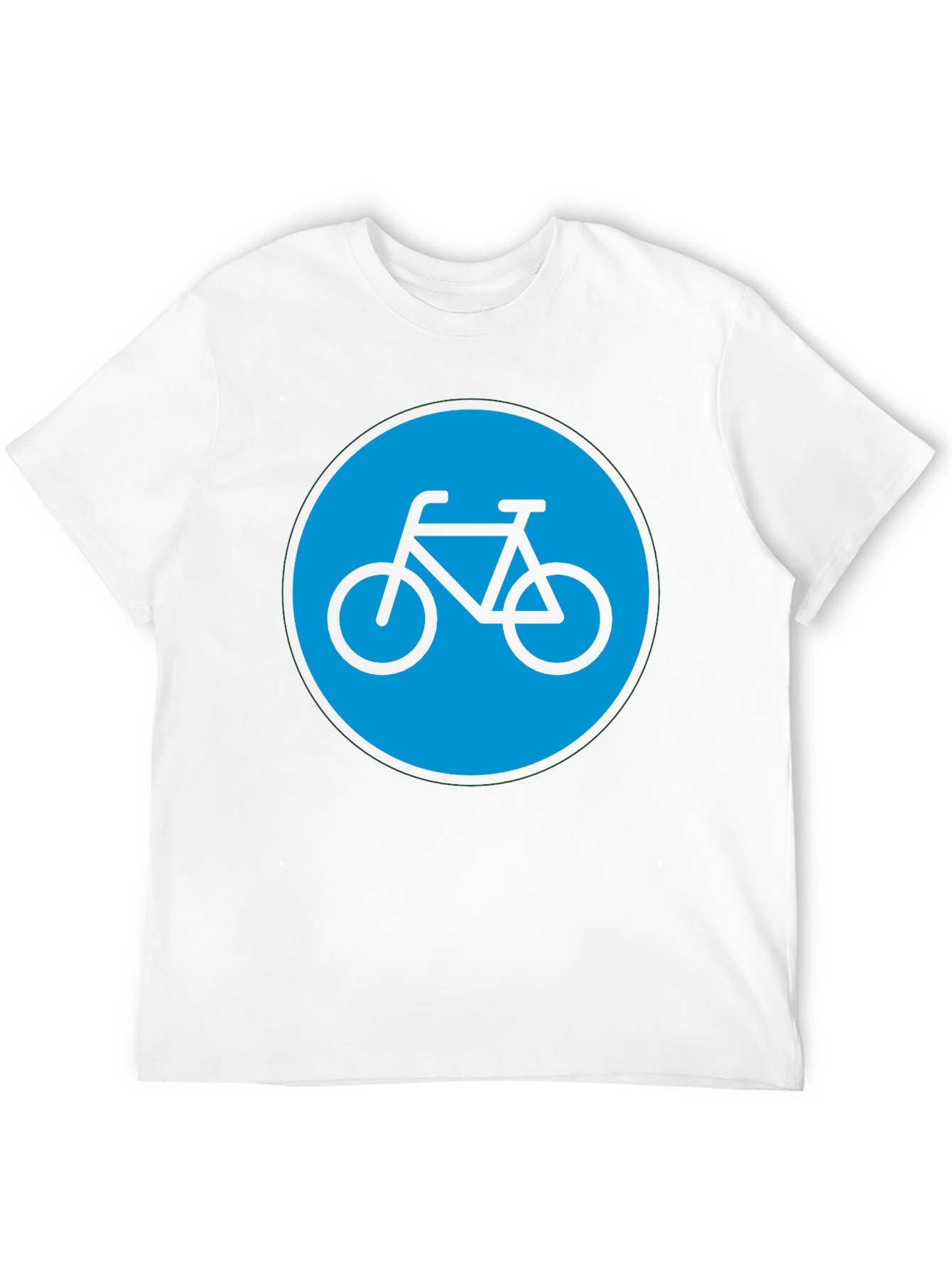 Bike Graphic T-Shirt - Black Cotton Blend Casual Tee
