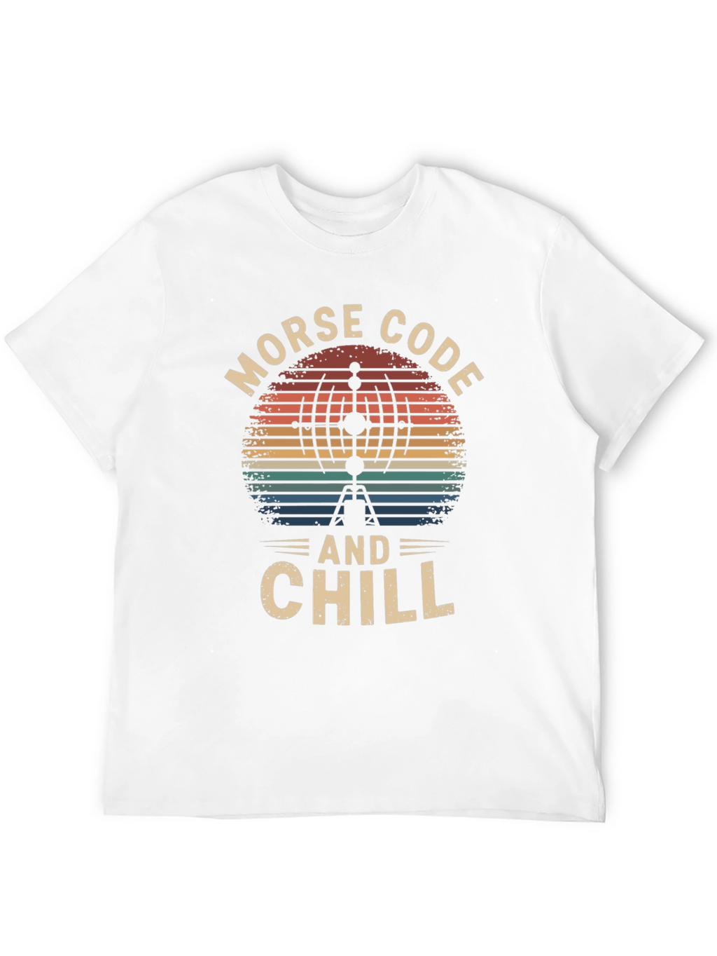Morse Code and Chill Retro T-Shirt