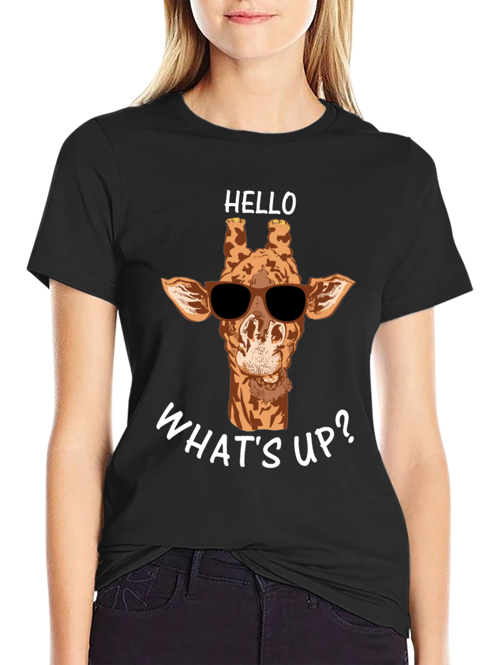 Cool Giraffe T-Shirt - Hello Whats Up?