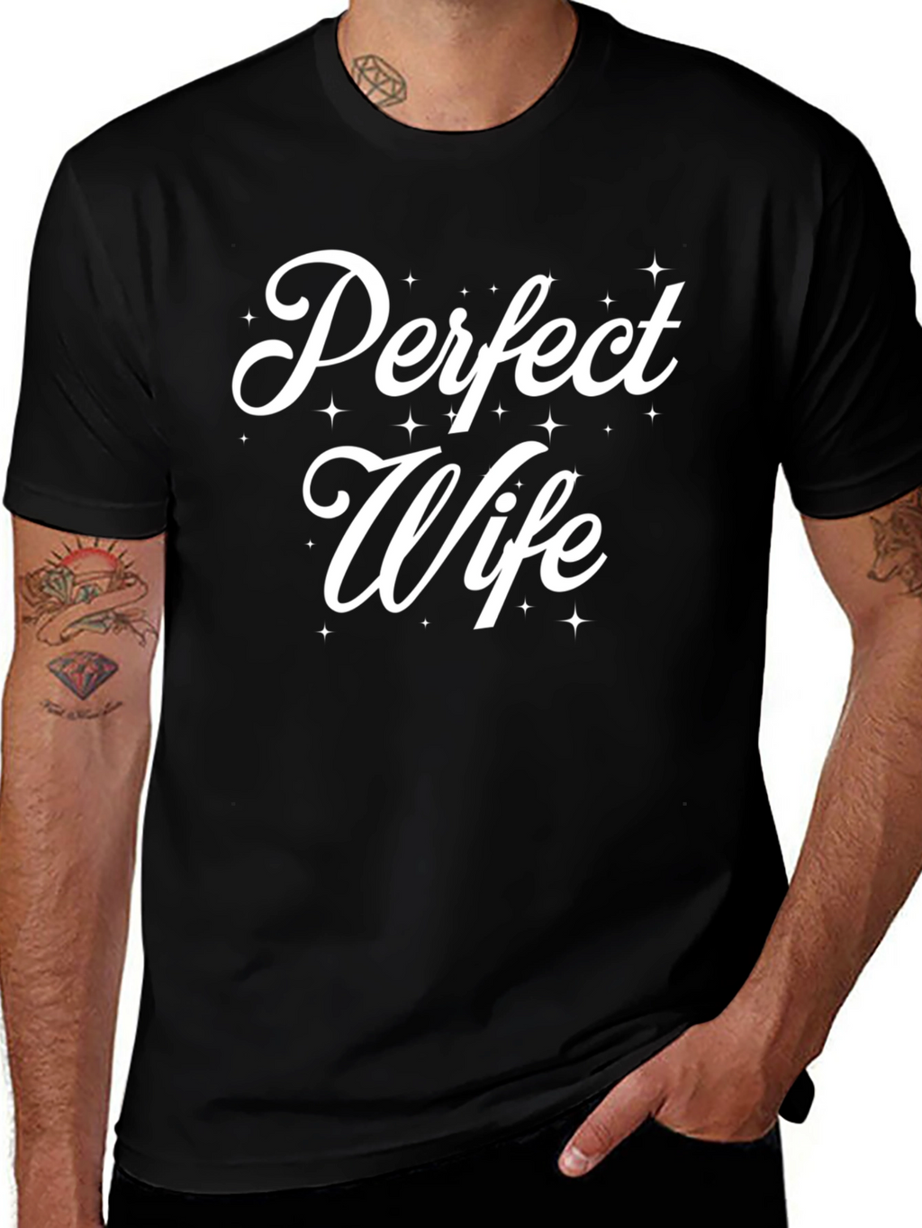 Perfect Wife Black Graphic Tee