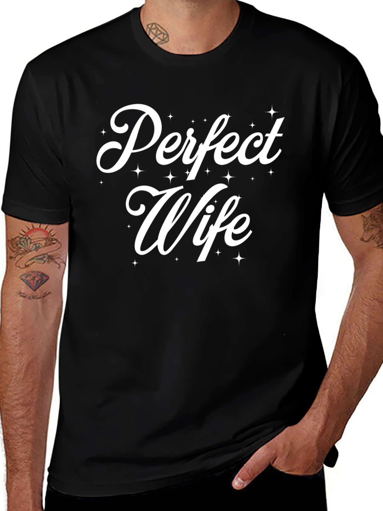 Perfect Wife Black Graphic Tee