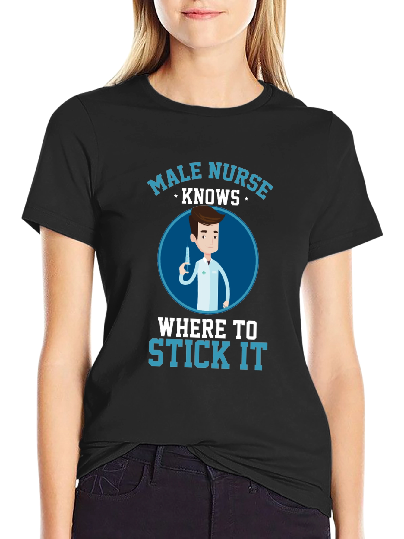Male Nurse Knows Funny T-Shirt