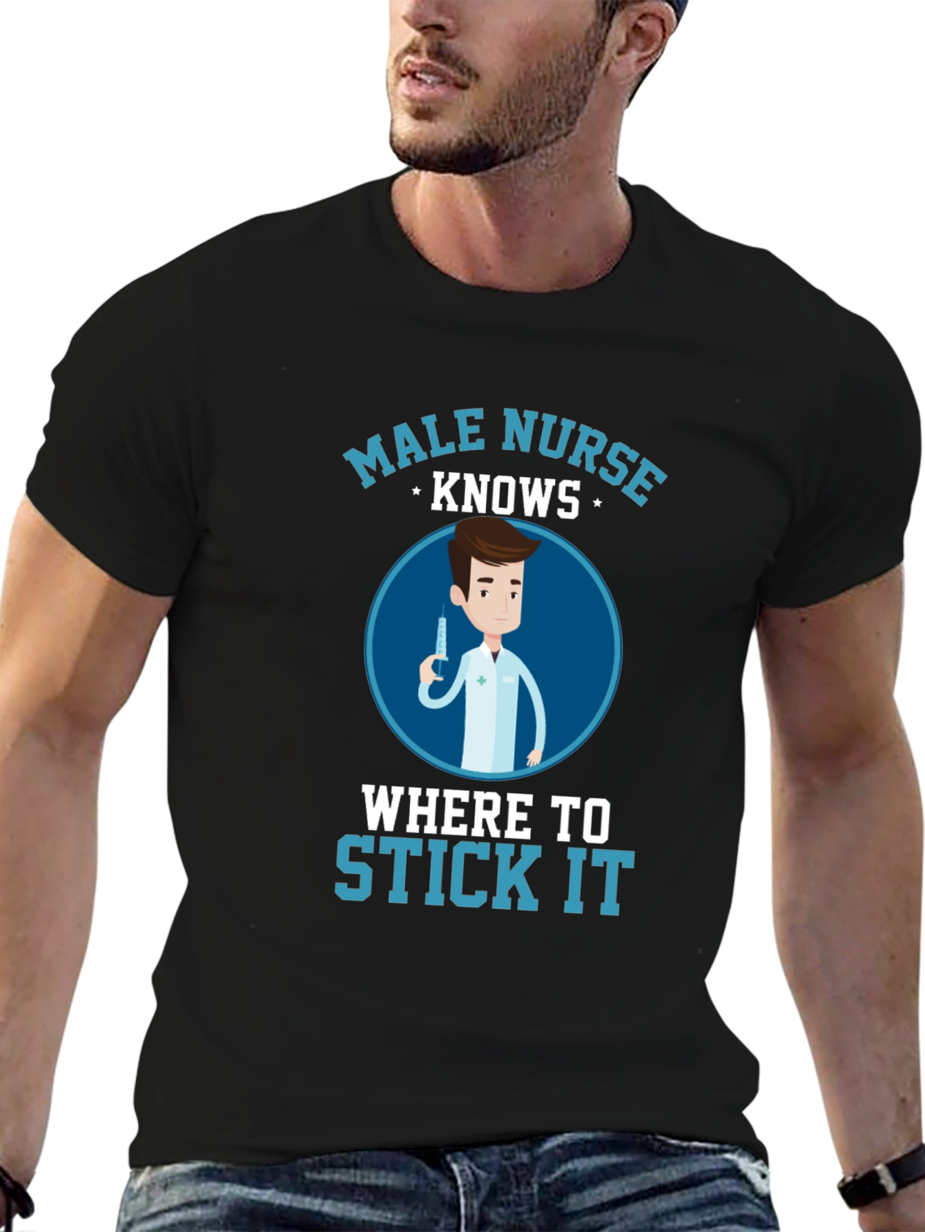 Male Nurse Knows Funny T-Shirt