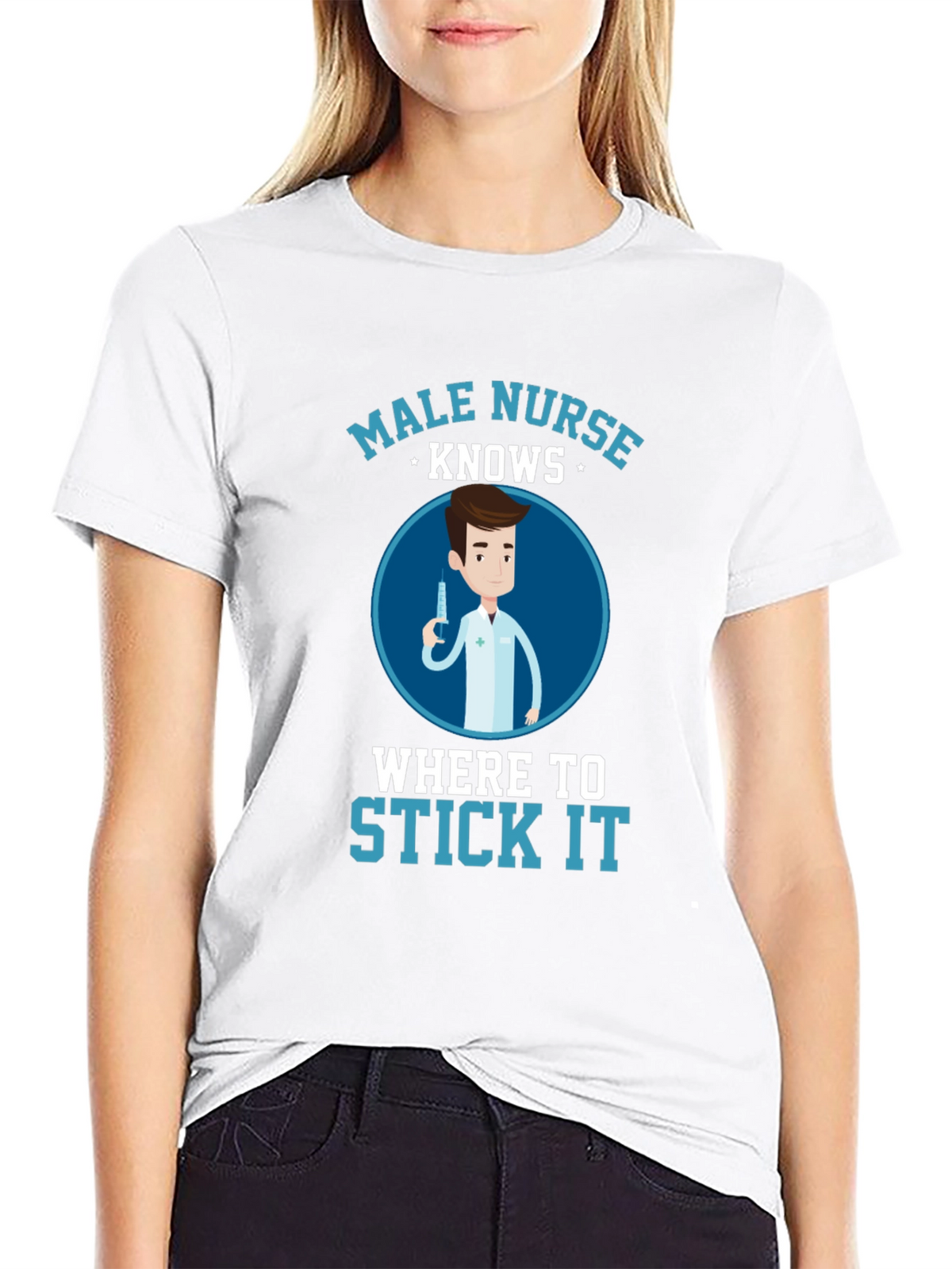 Male Nurse Knows Funny T-Shirt