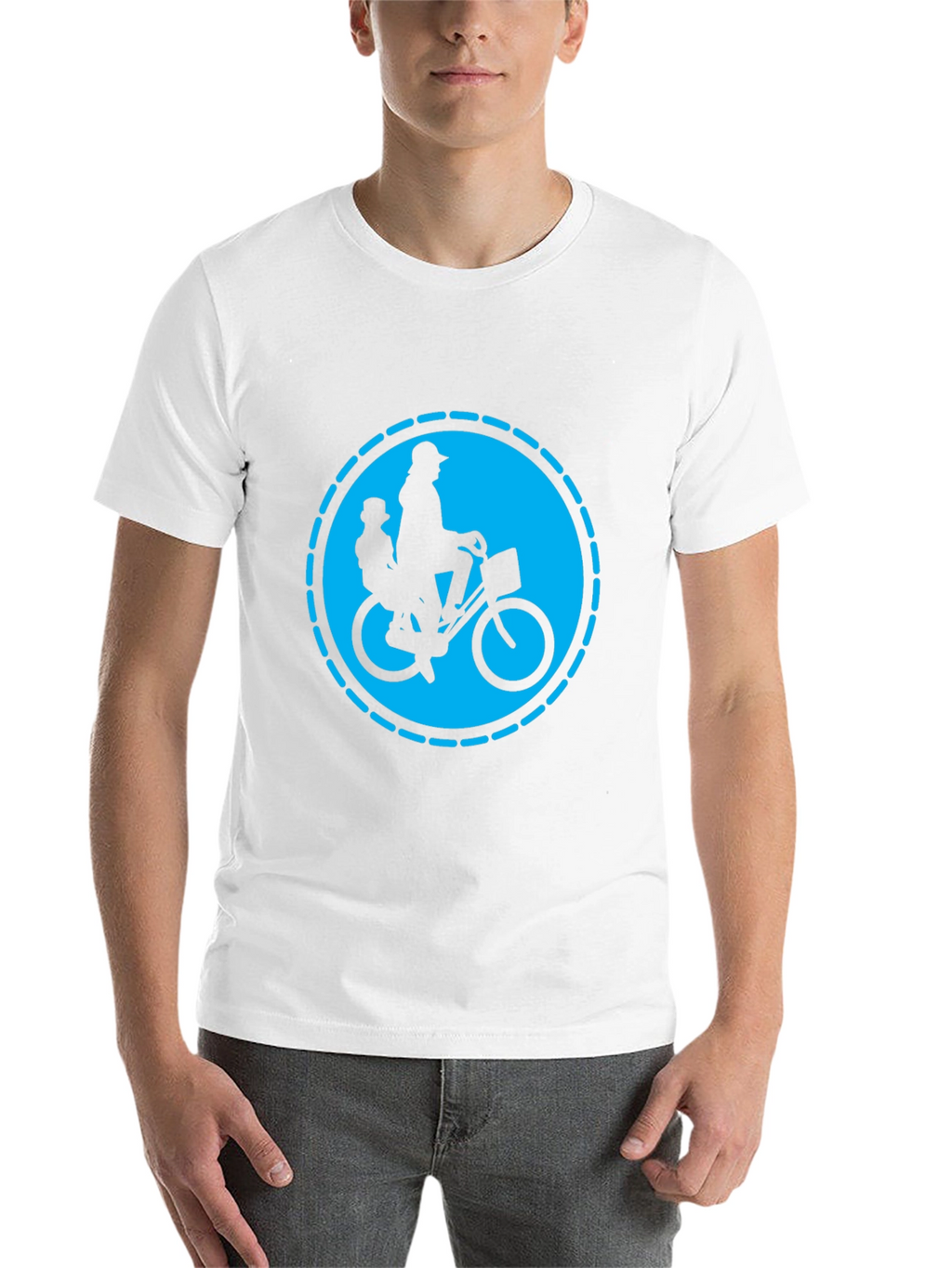 Dad and Kid Bike Ride T-Shirt - Black
