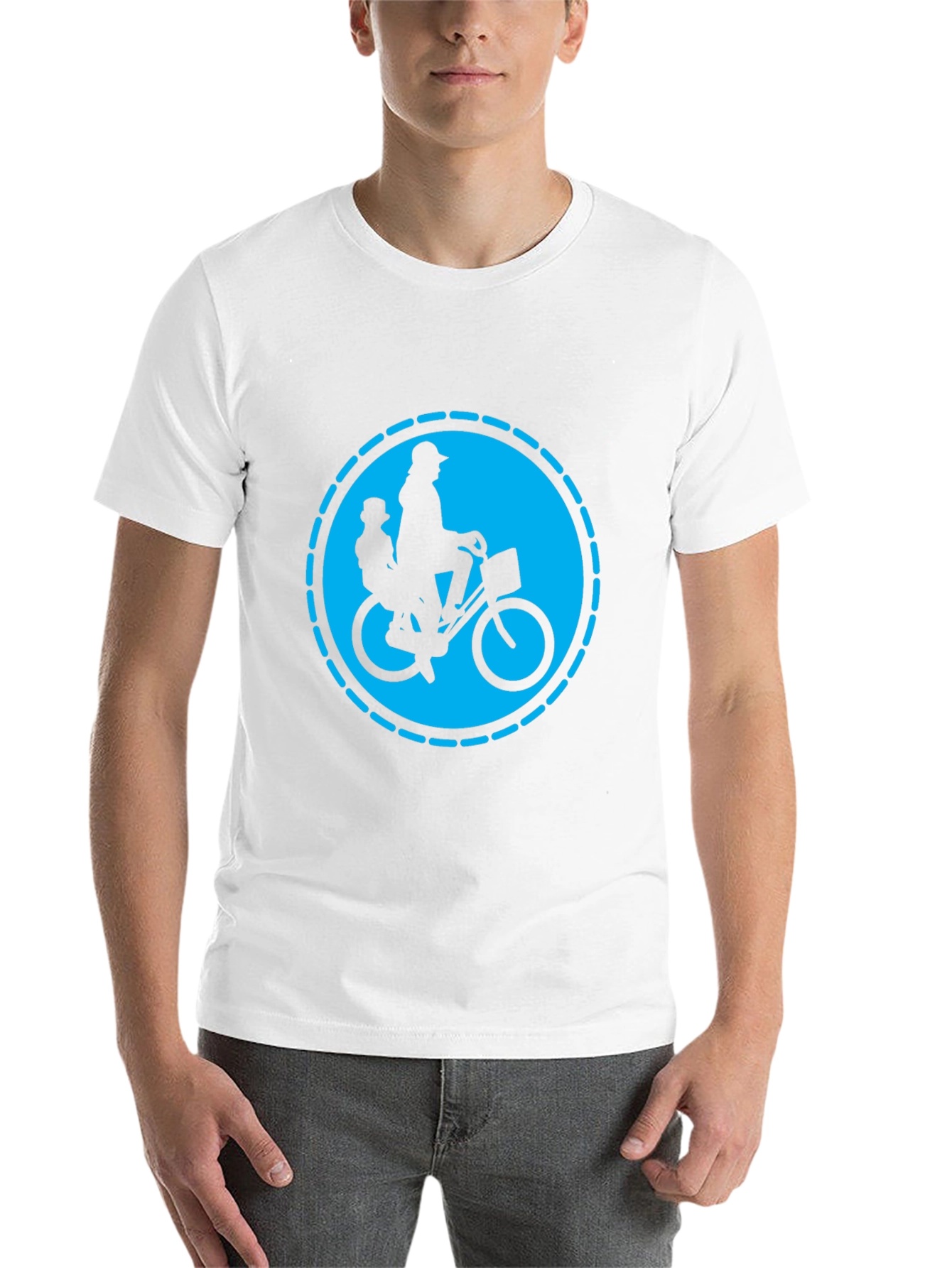 Dad and Kid Bike Ride T-Shirt - Black