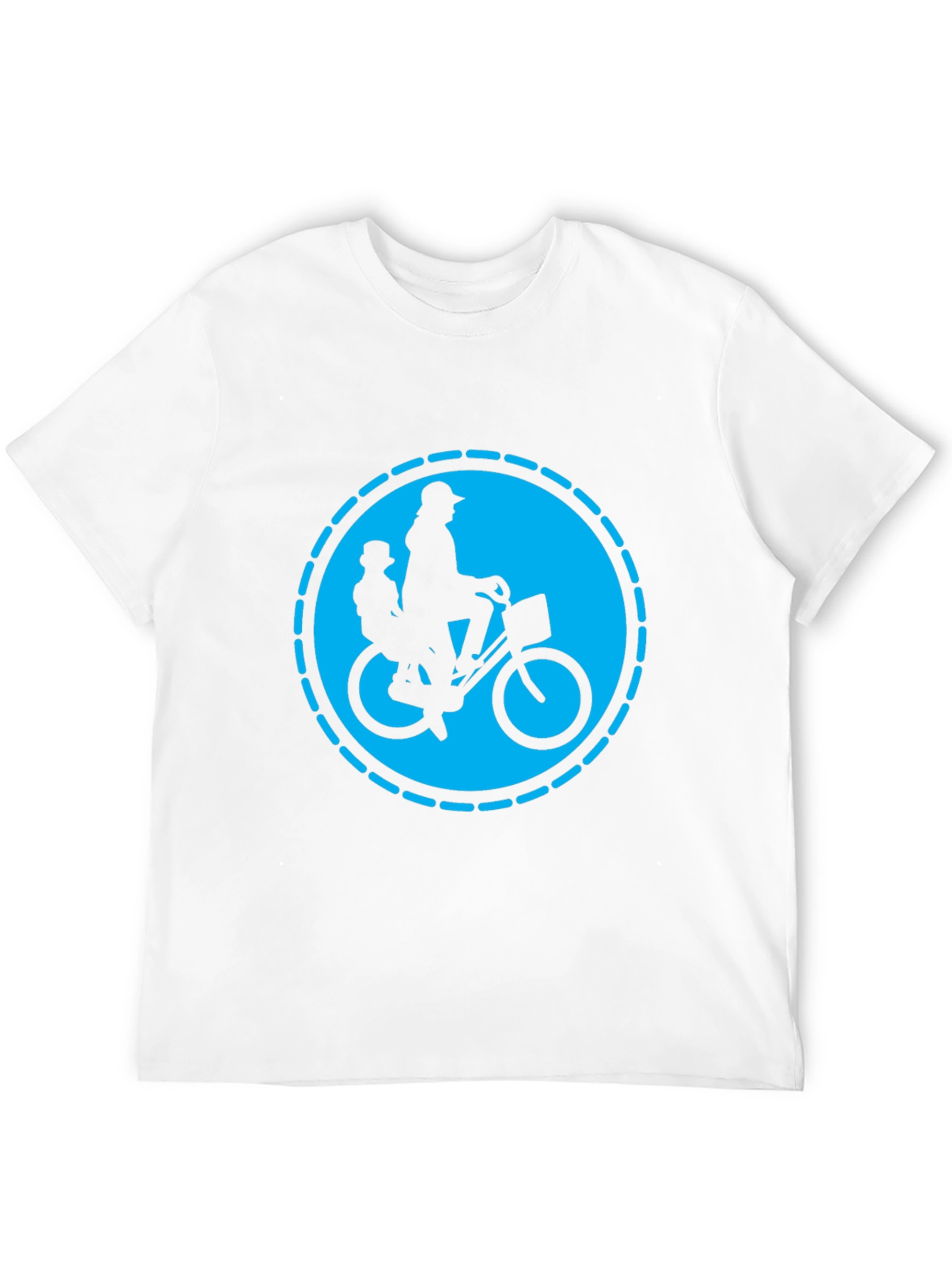 Dad and Kid Bike Ride T-Shirt - Black