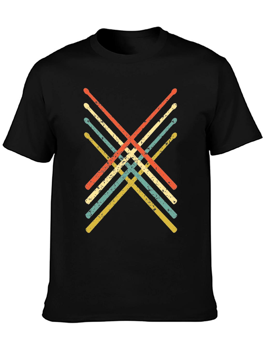 Retro Drumsticks Graphic Tee