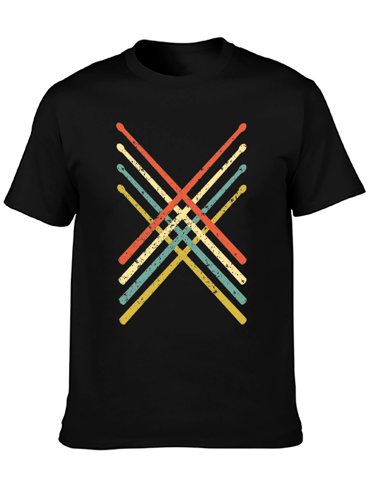 Retro Drumsticks Graphic Tee