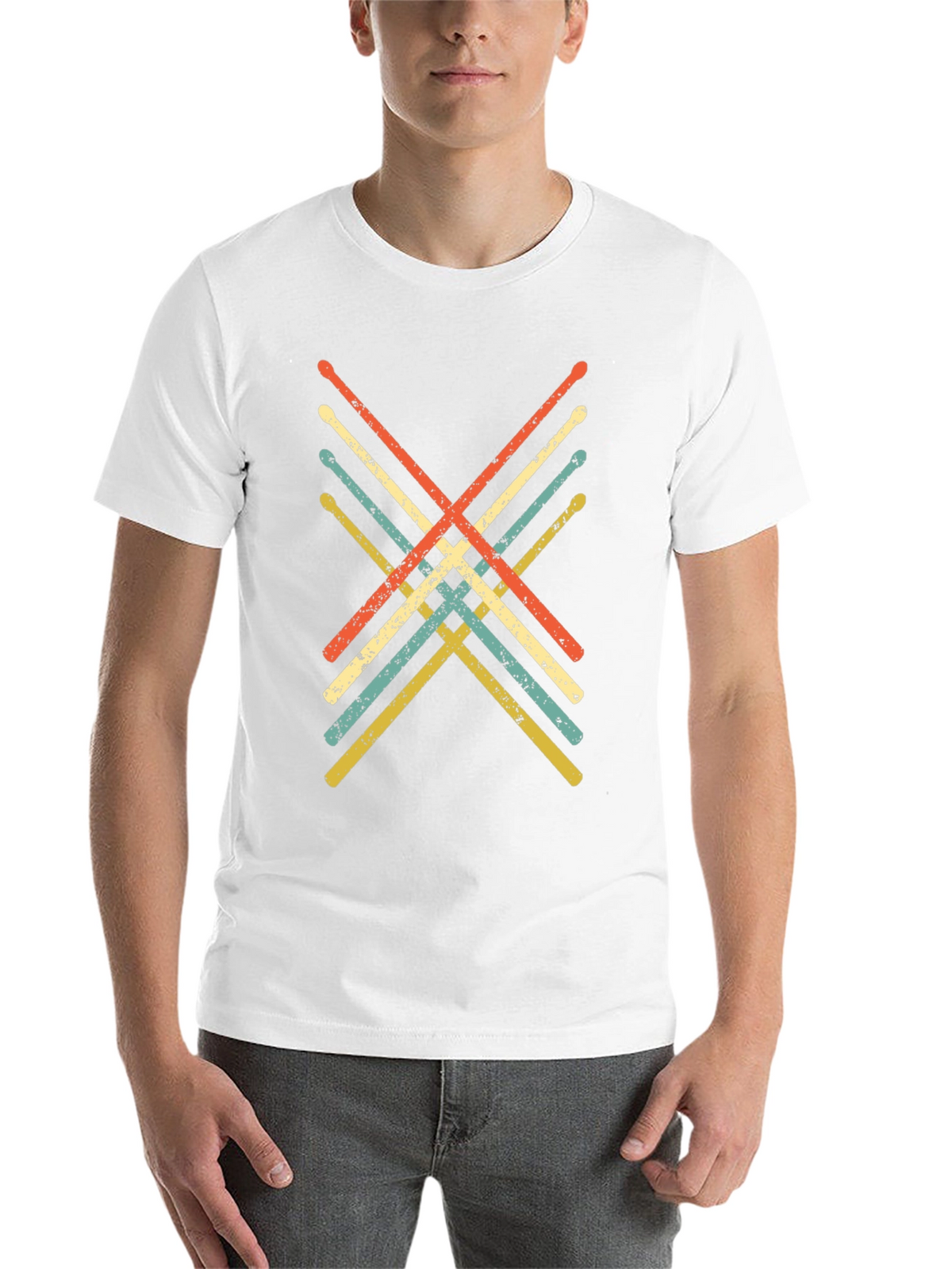Retro Drumsticks Graphic Tee