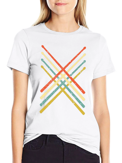 Retro Drumsticks Graphic Tee
