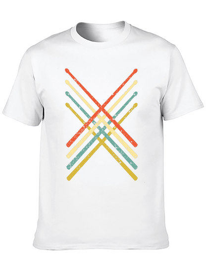 Retro Drumsticks Graphic Tee