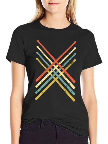 Retro Drumsticks Graphic Tee