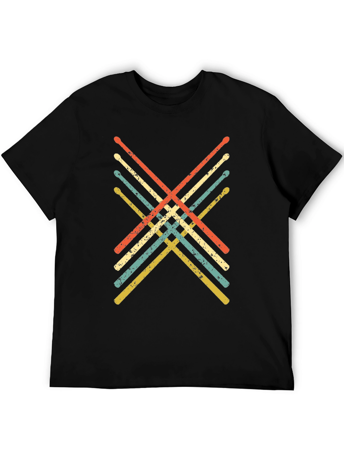 Retro Drumsticks Graphic Tee