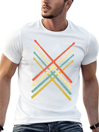 Retro Drumsticks Graphic Tee