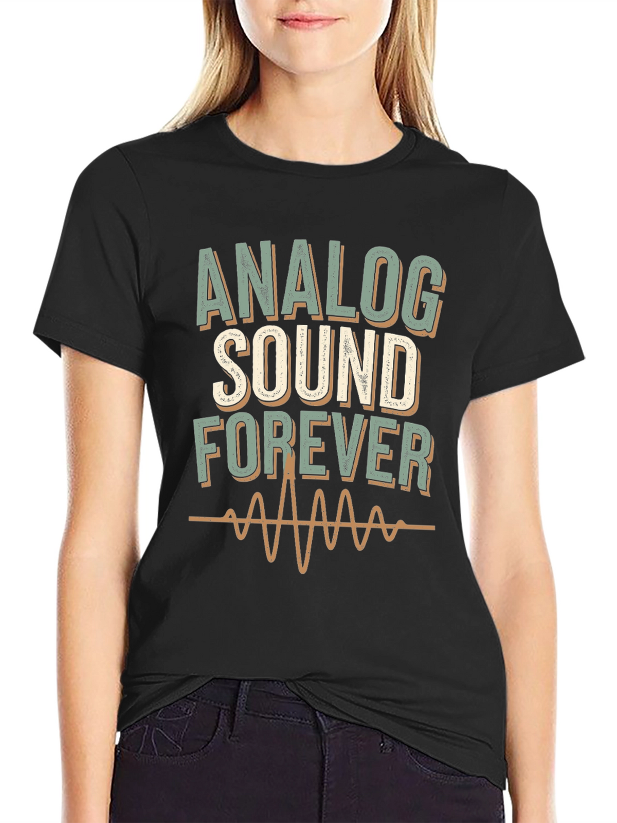 Analog Sound Forever Black T-Shirt