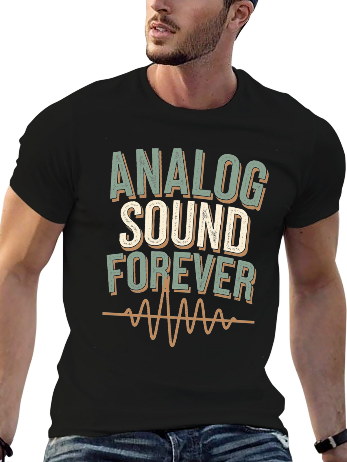 Analog Sound Forever Black T-Shirt