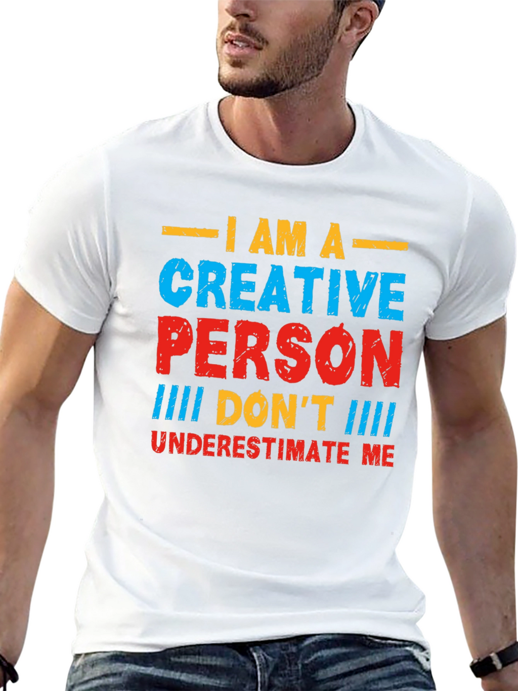 Creative Person Graphic T-Shirt - Bold Statement Tee