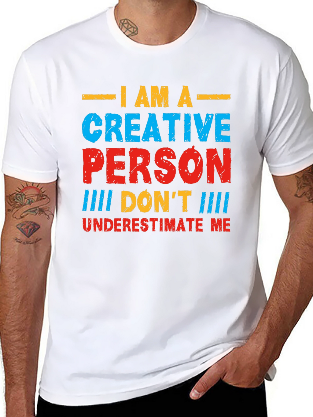 Creative Person Graphic T-Shirt - Bold Statement Tee